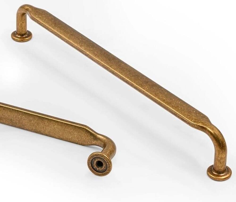 ASIDRAMA 10 Pack 7.5 Inch (192mm) Antique Brass Kitchen Cabinet Handles